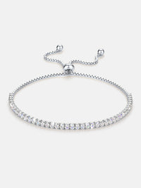 Bracelet Confidente tennis femme argent, entièrement serti de zirconium – Soreli Paris