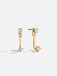 Boucles d'oreilles créoles torsadées bicolores Boucle Dualité femme, argent 925 plaqué or 18 carats, coloris doré – Soreli Paris