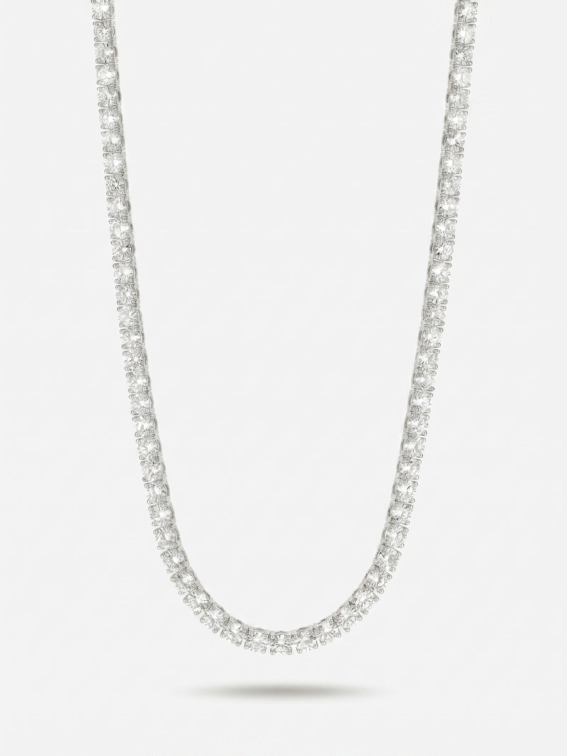 Collier Absolue tennis zirconium, coloris argenté – Soreli Paris