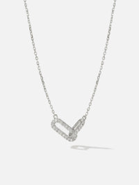 Collier Audacieuse maillons zirconium, coloris argenté – Soreli Paris